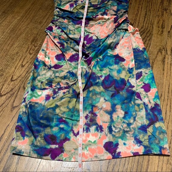 SUZI CHIN For Maggy Boutique Jewel Tone Lined Dress Size 2 - Picture 3 of 8